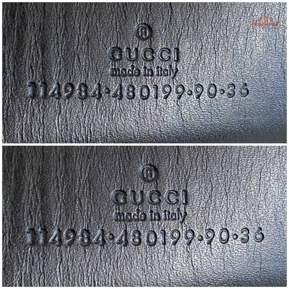 Authentic Gucci Black Guccissima Leather Silver Interlocking G Buckle Belt 90/36 - Picture 8 of 14